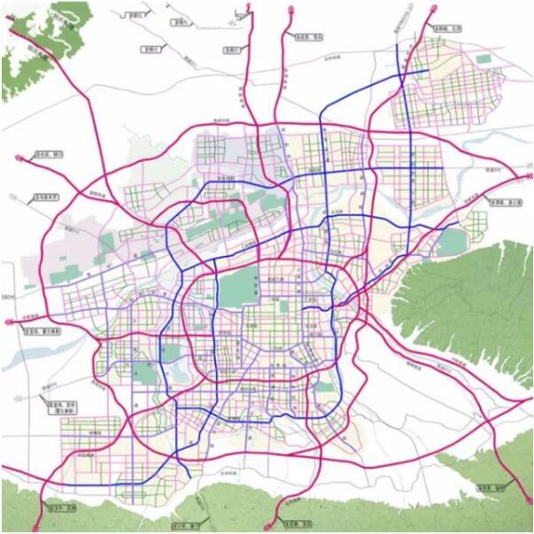 西安都市区交通路网规划图