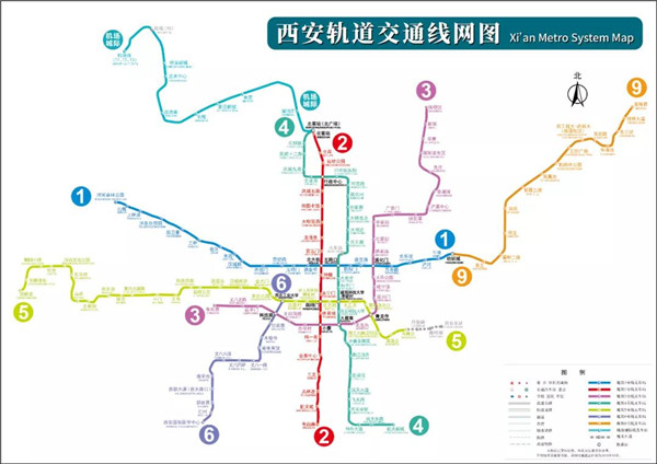 定了西安地铁5号线6号线一期9号线将于12月28日上午同步开通初期运营